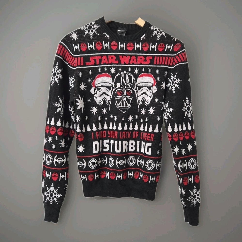 Star Wars Darth Vader Holiday Sweater size S Festive‎ Casual Festive